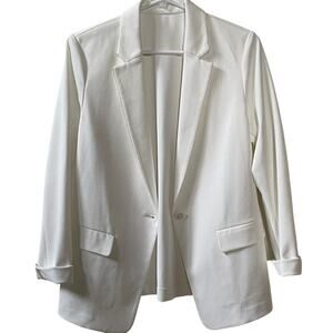 Oversize Uniqlo White Jacket Blazer